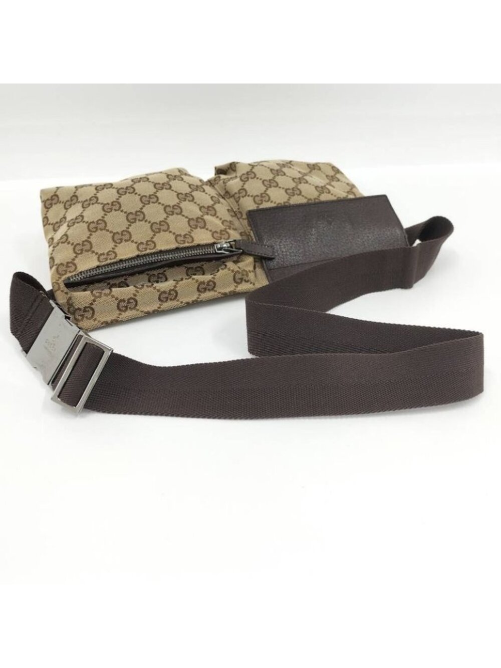 Gucci Belt Bag GG Canvas Leather Brown - Picture 4 of 8